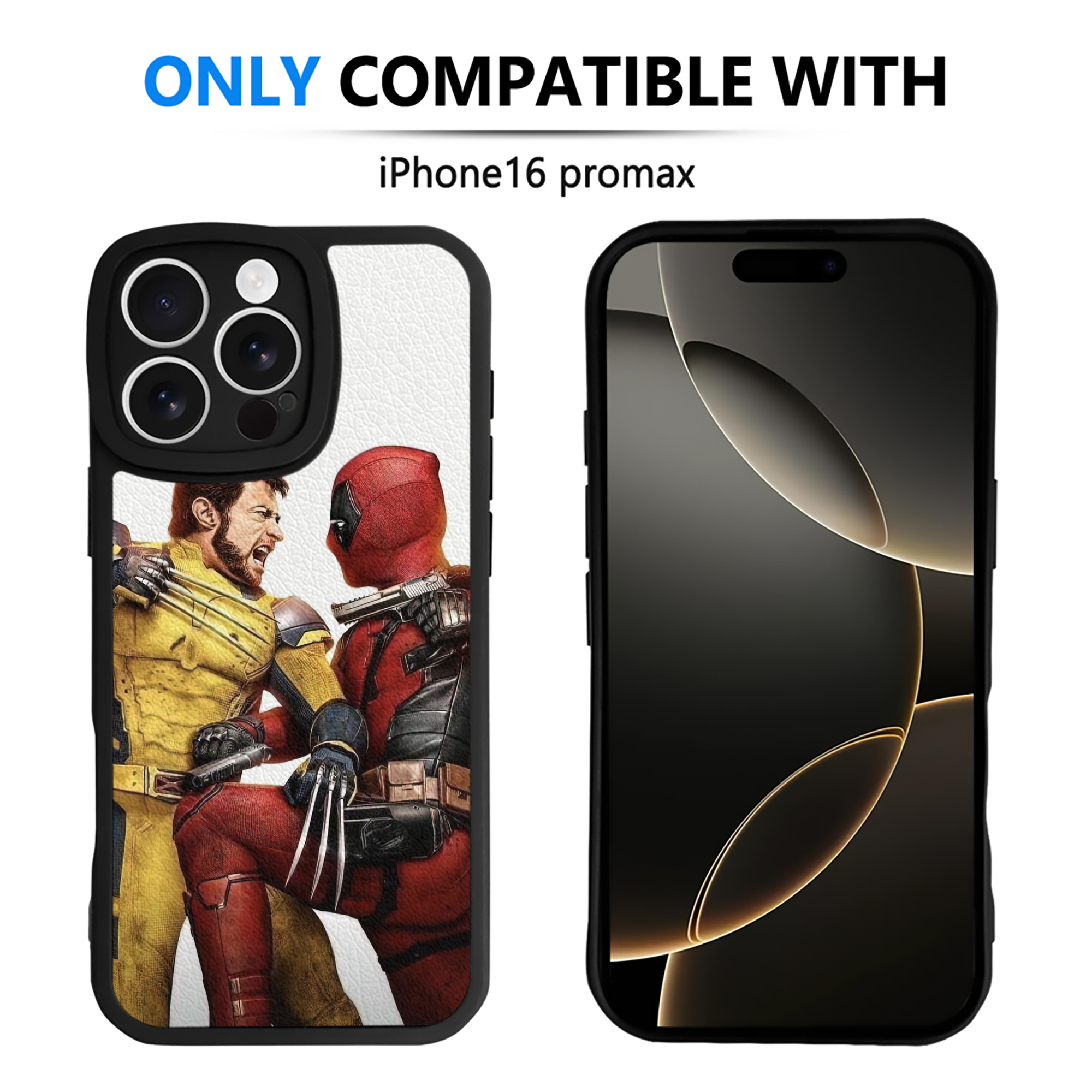 Deadpool デッドプール 【iPhone 16シリーズ対応】シリコンスマホケース（レザー調） 材質：シリコン